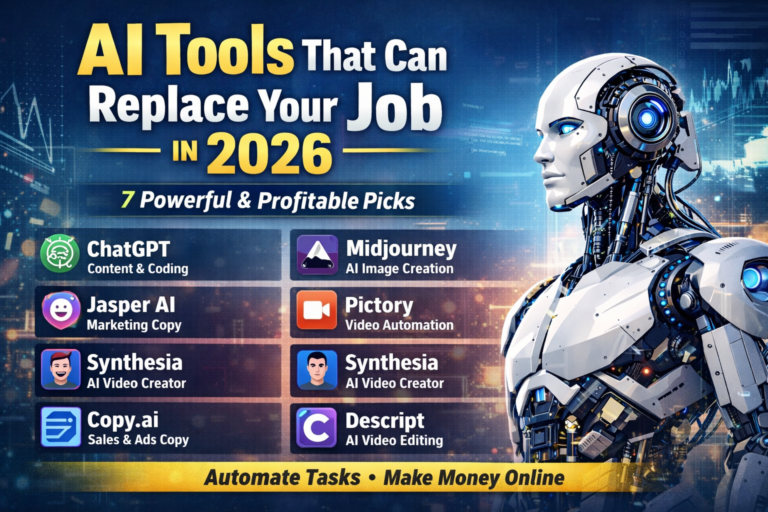 AI Tools That Can Replace Your Job in 2026 – 7 Powerful & Profitable Picks
