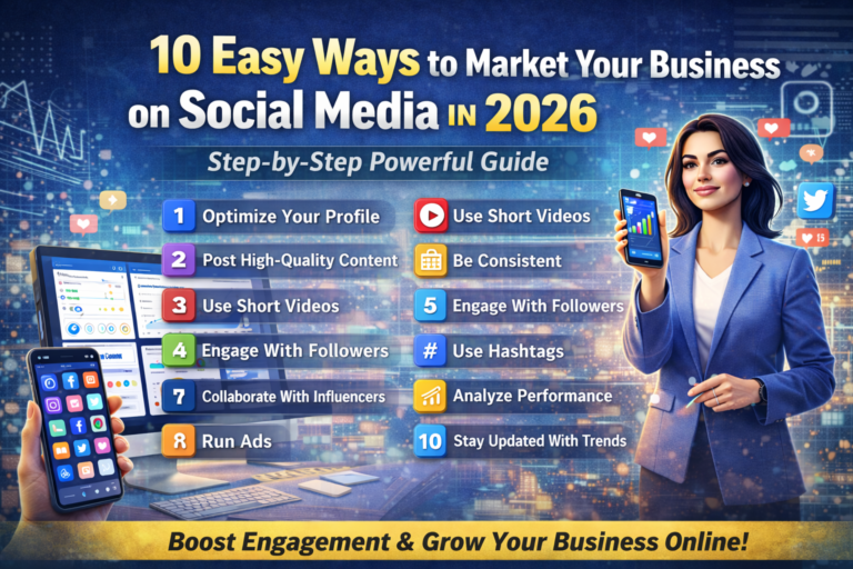 10 Easy Ways to Market Your Business on Social Media – Step-by-Step Powerful Guide
