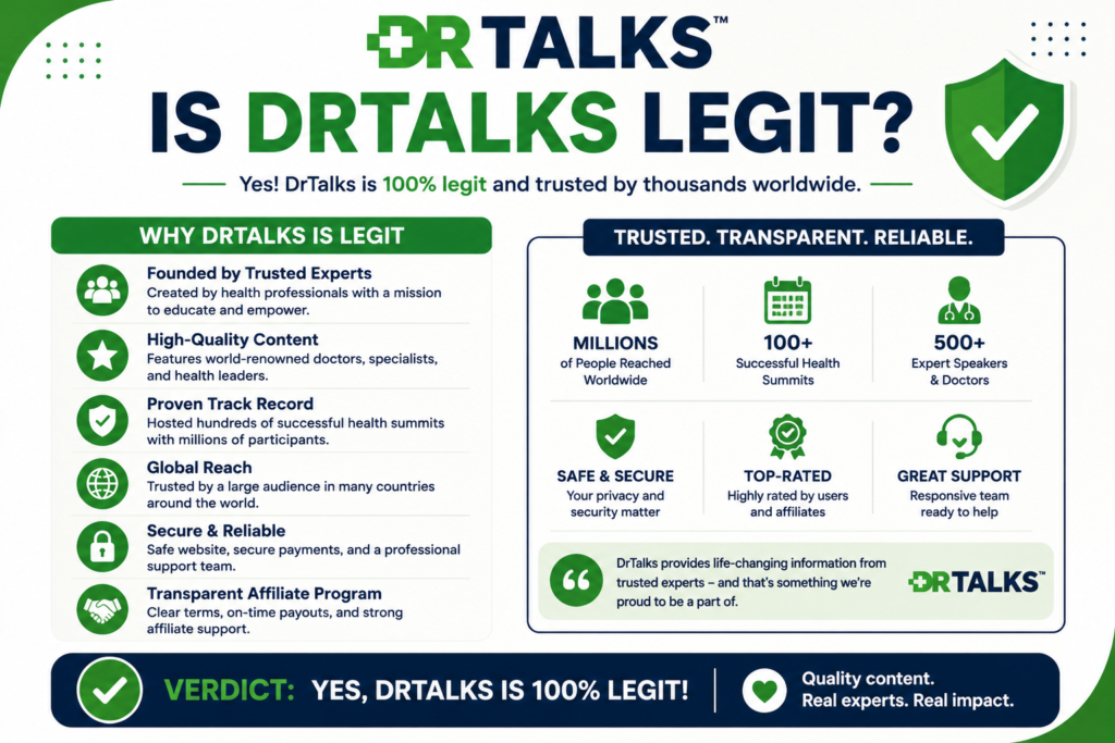 DrTalks Review 2026: Is This Health & Wellness Affiliate Program Worth Promoting?