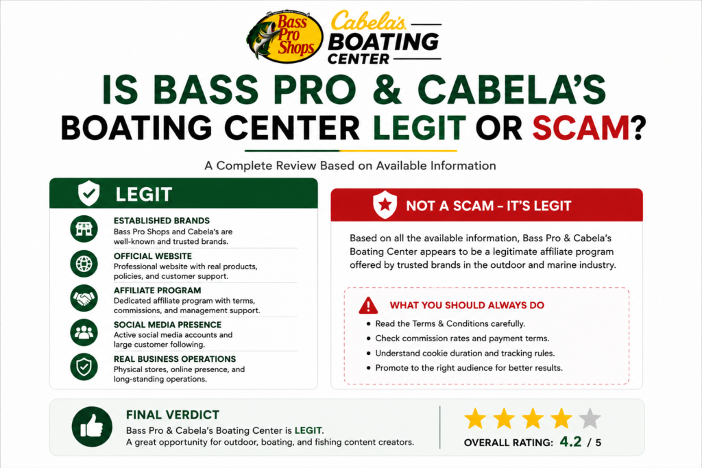 Bass Pro & Cabela's Boating Center Review 2026: Is This Affiliate Program Worth Joining?