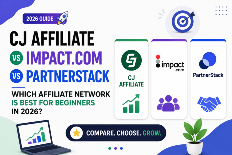 CJ Affiliate vs Impact.com vs PartnerStack
