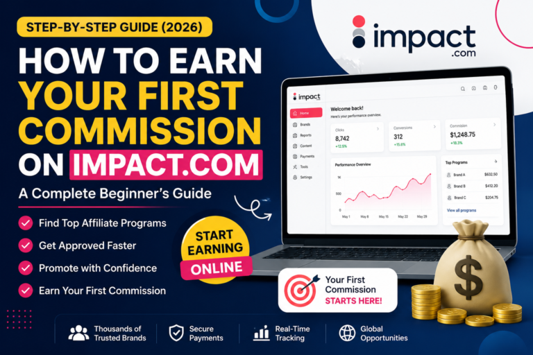 Earn Your First Commission on Impact.com