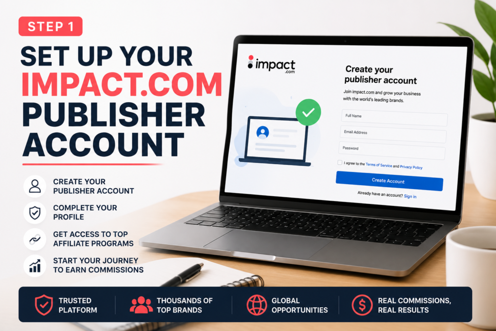 Earn Your First Commission on Impact.com