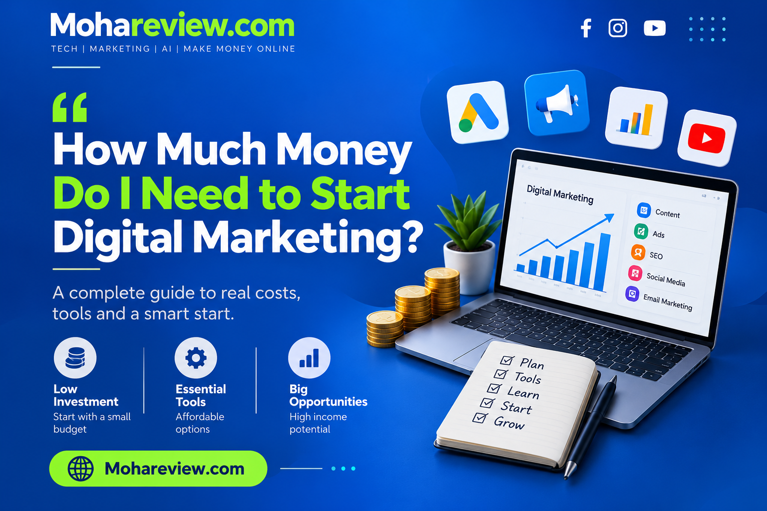 How Much Money Do I Need to Start Digital Marketing?